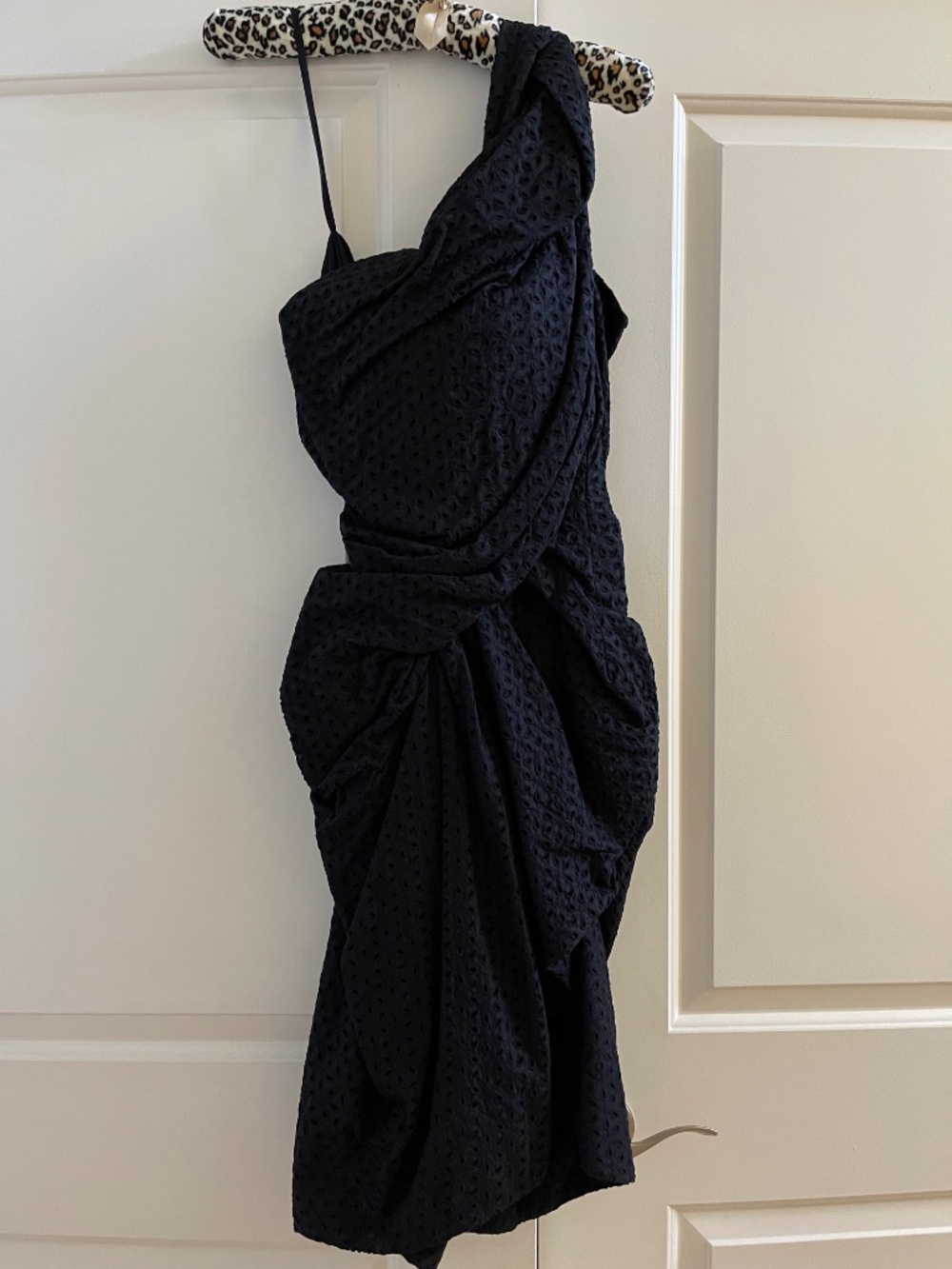 All Saints Spitalfields Dress, NEVER WORN, Broiderie Anglaise One Shoulder, US 6 - Picture 2 of 14